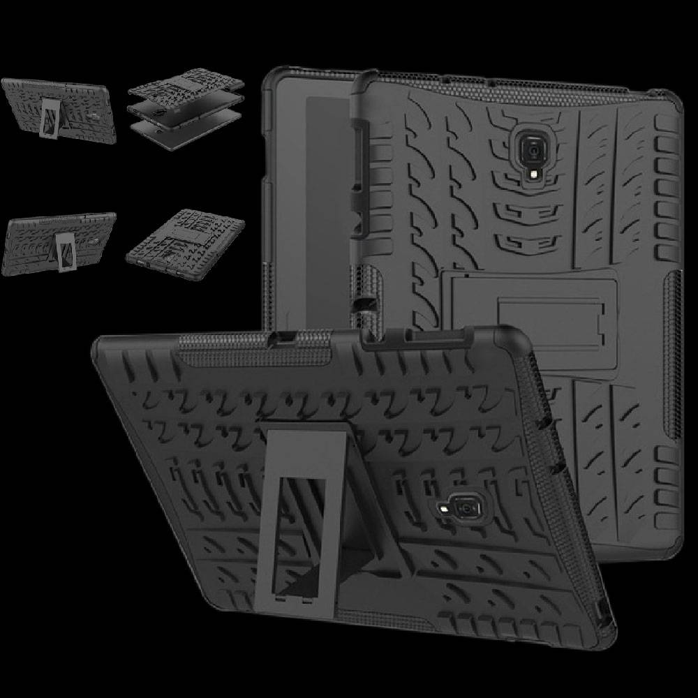 Hybrid Outdoor Schutzhülle Case Schwarz für Samsung Galaxy Tab A 10.5 T590 / T595 2018 Tasche