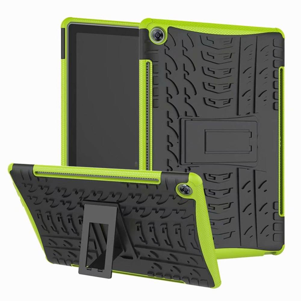 Für Samsung Galaxy Tab A 10.1 T510 / T515 2019 Hybrid Outdoor Schutzhülle Case Grün Tasche Cover Etuis
