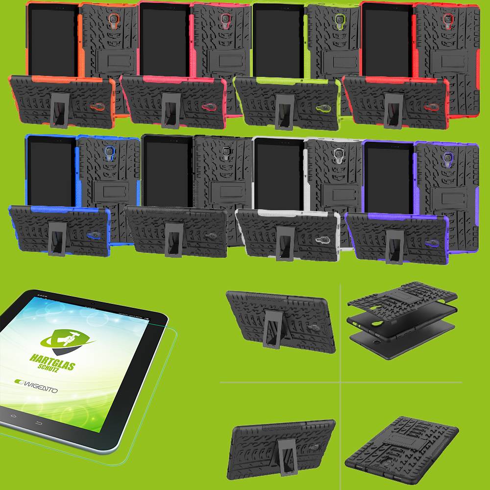 Für Tablet aufstellbare Outdoor Hybrid Tasche Etuis Cover Case Schutz Robust Neu