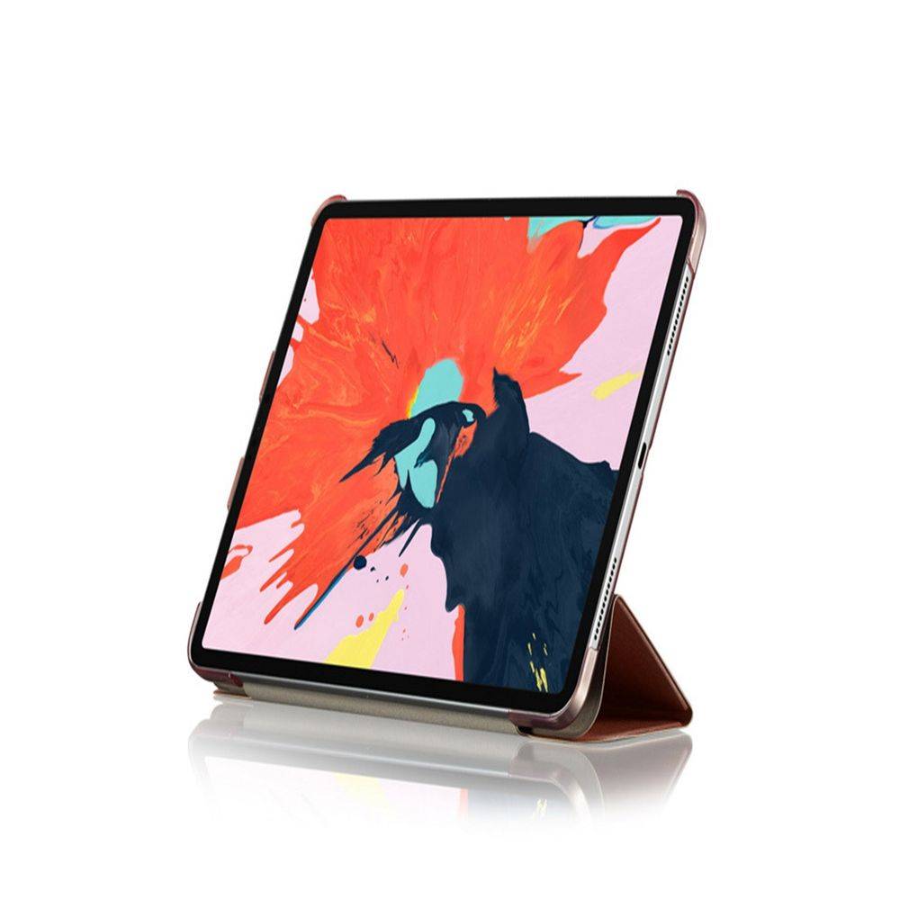 Für Apple iPad Pro 12.9 Zoll 2018 Neue Version 3 folt Wake UP Smart Cover Tablet Tasche Schwarz