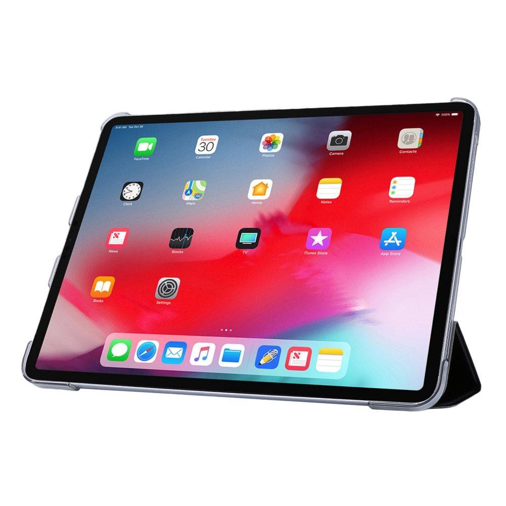 Für Apple iPad Pro 12.9 2020 3 folt Wake UP Smart Cover Tablet Tasche Schwarz