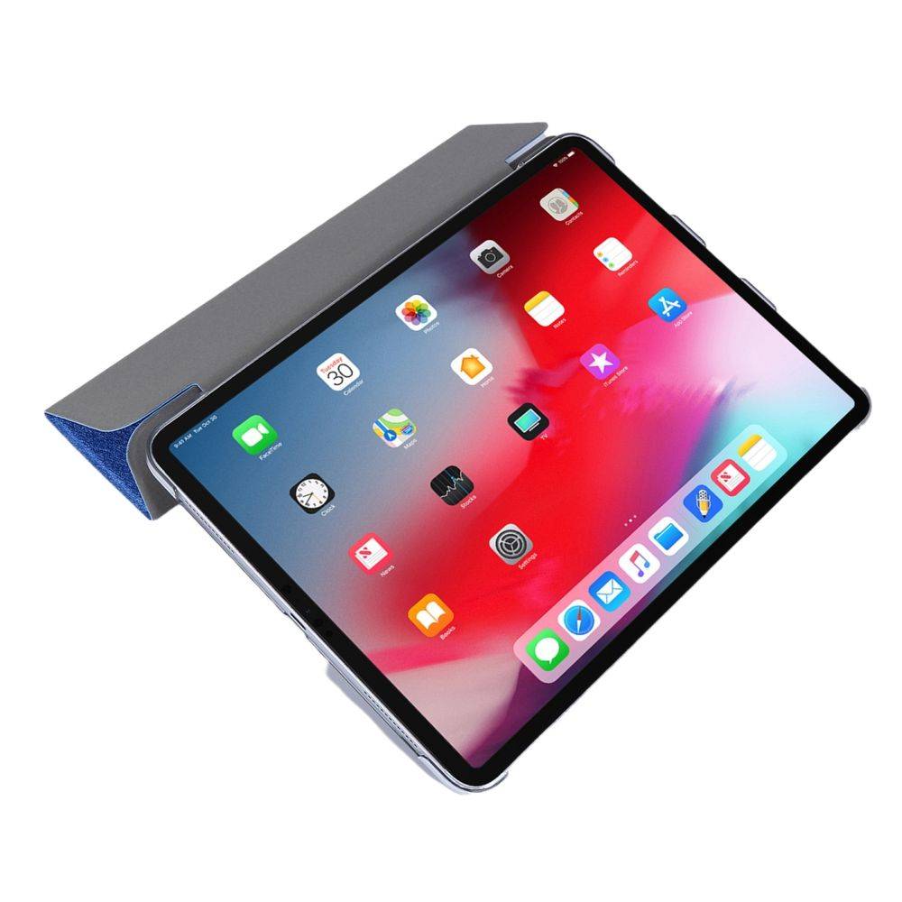 Für Apple iPad Pro 12.9 2020 3 folt Wake UP Smart Cover Tablet Tasche Schwarz