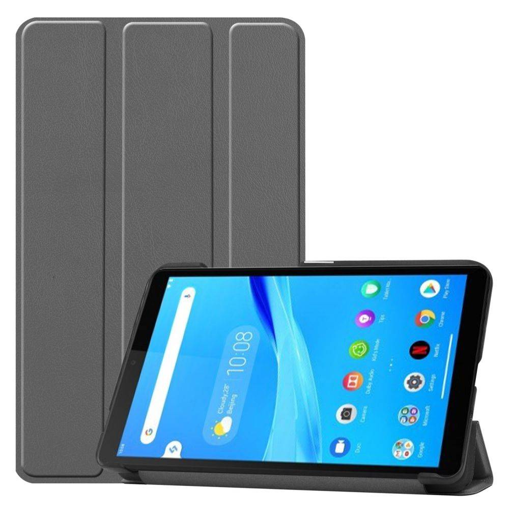 Für Lenovo Tab M7 TB-7305F Tablet Tasche 3 folt Wake UP Smart Cover Etuis Grau