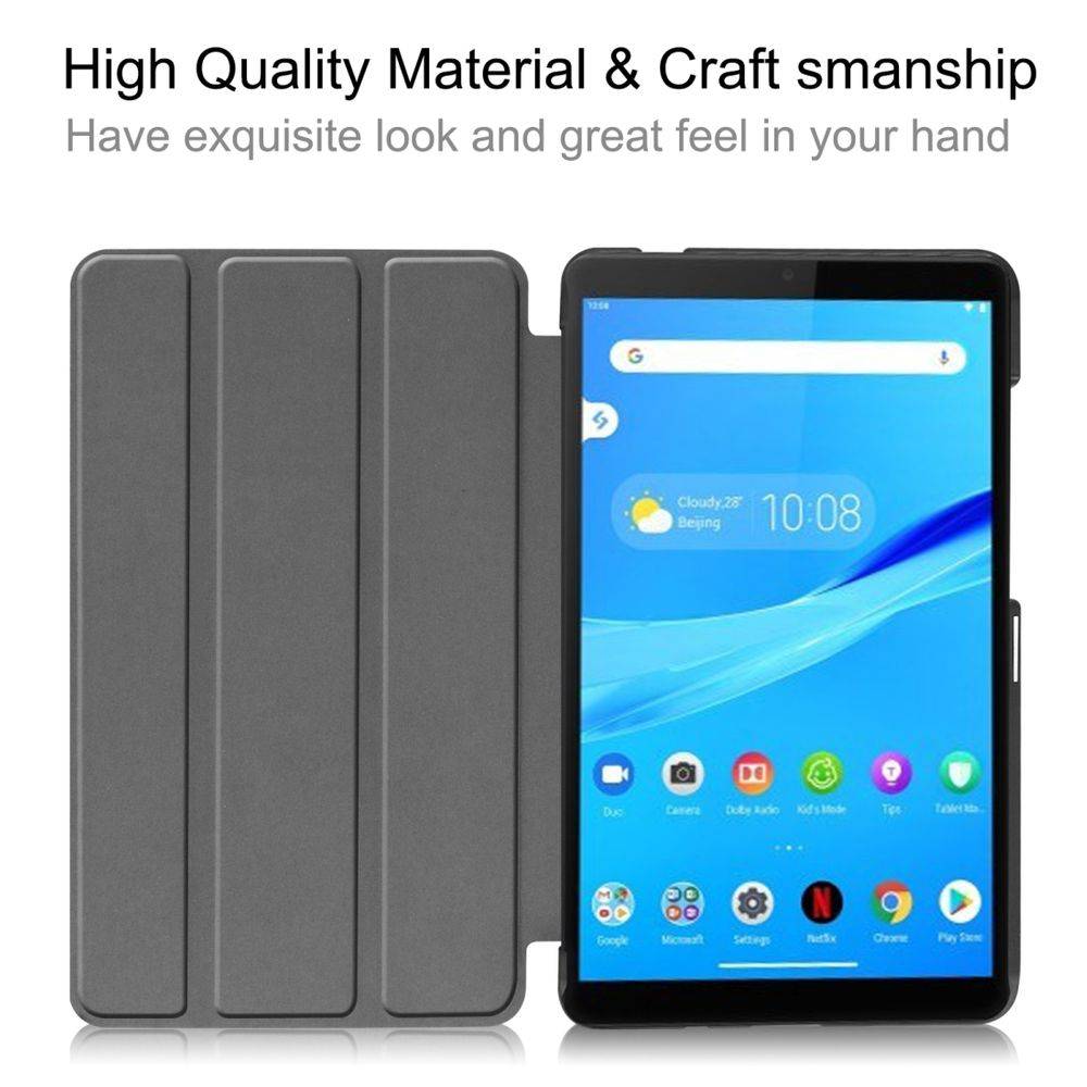 Für Lenovo Tab M7 TB-7305F Tablet Tasche 3 folt Wake UP Smart Cover Etuis Blau