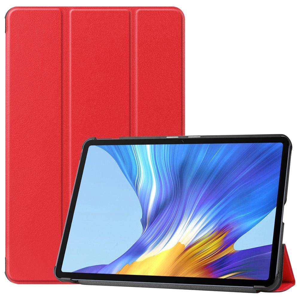 Für Huawei MatePad 2020 10.4 Zoll Tablet Tasche 3 folt Wake UP Smart Cover Etuis Rot