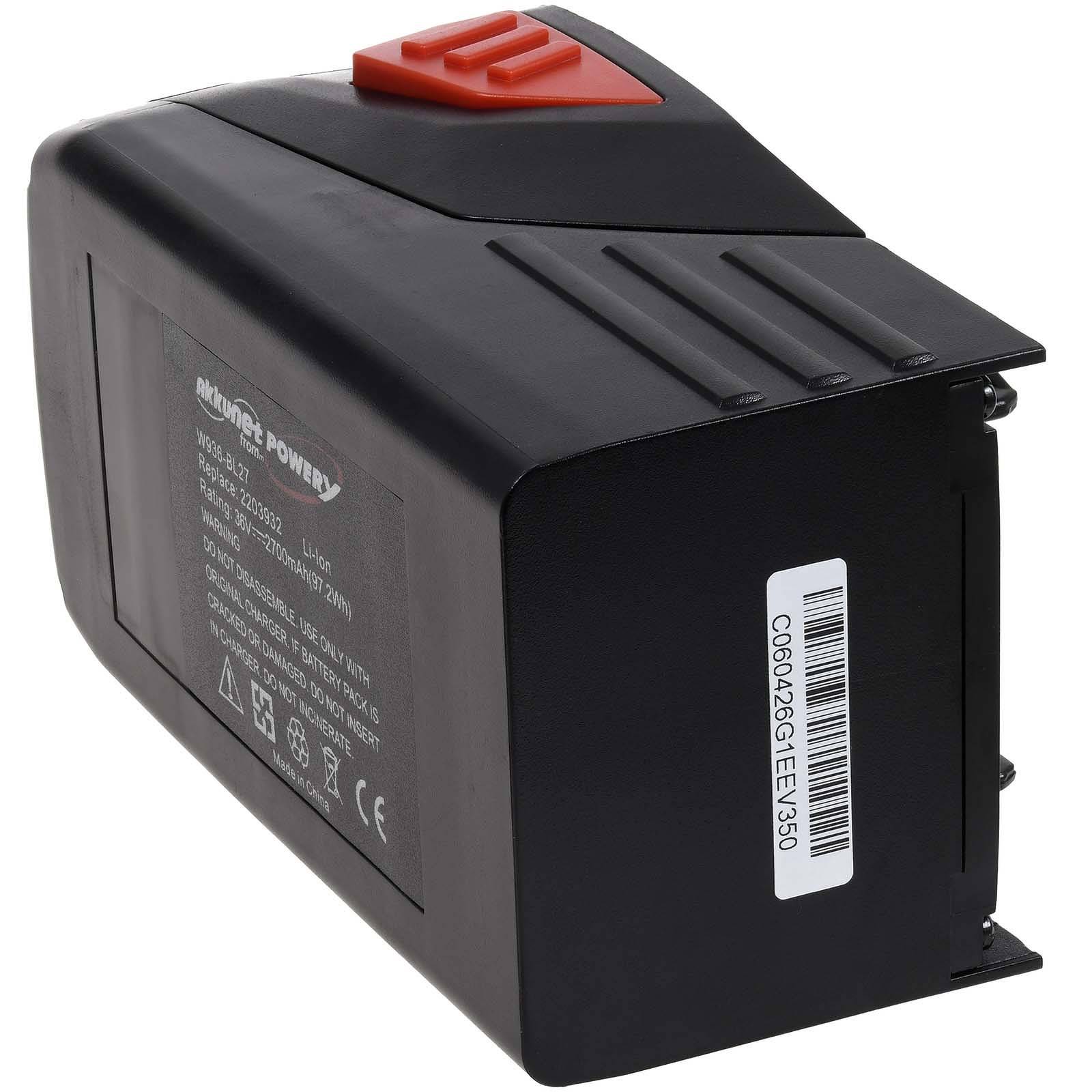 Powery Akku kompatibel mit HILTI Typ B 36/3.0 nur Li-Ion Variante, 36V, Li-Ion
