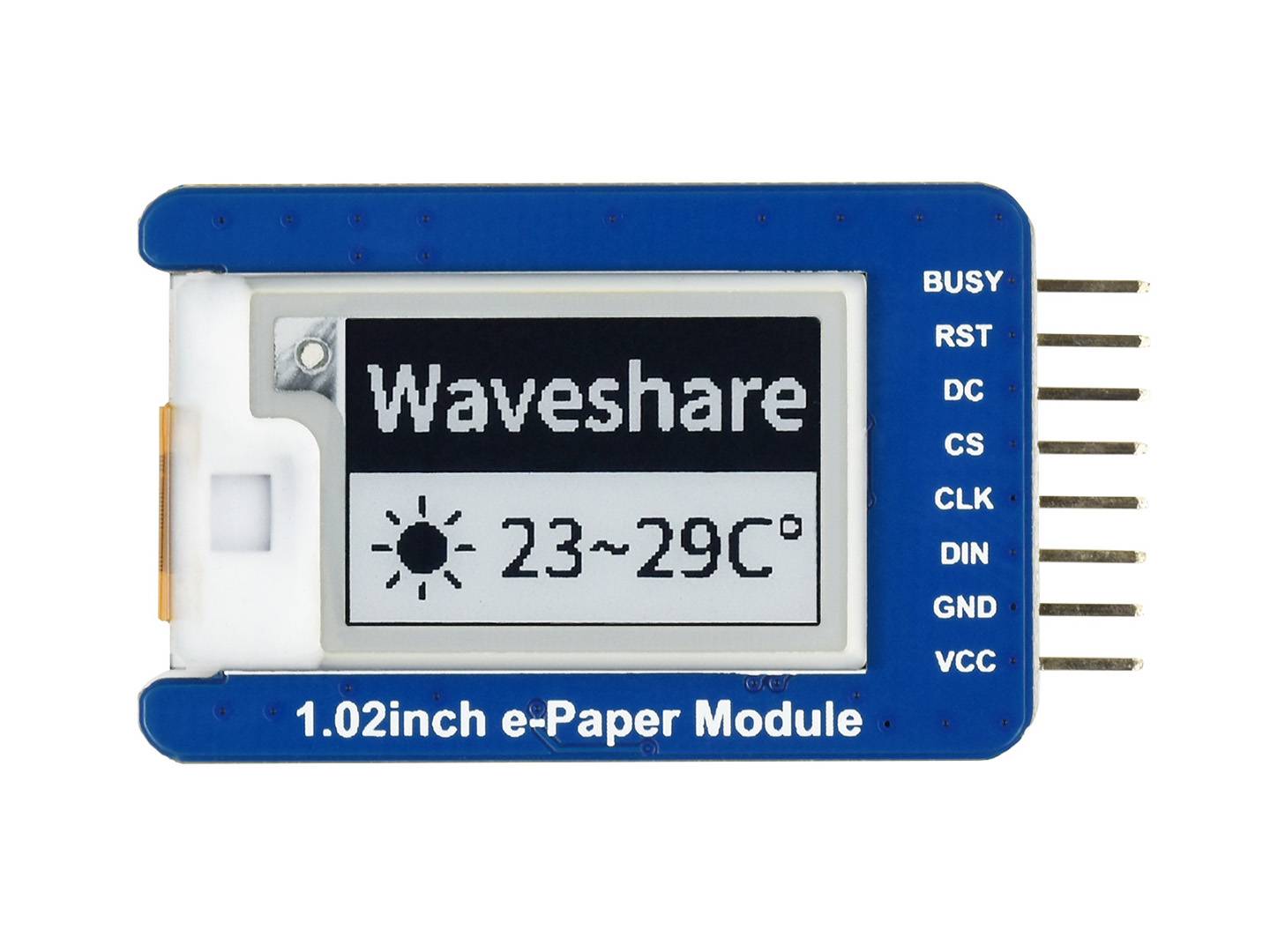 WaveShare 1.02inch E-Ink Display Module 128x80 Black/White for Arduino/Raspberry Pi