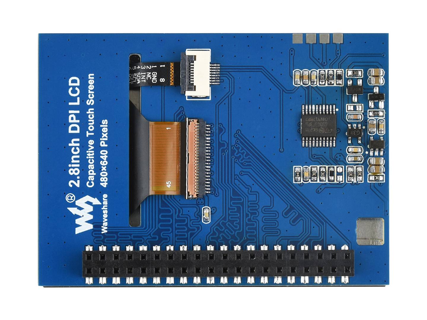 WaveShare 2.8inch Capacitive Touch Screen LCD for Raspberry Pi, 480×640, DPI, IPS