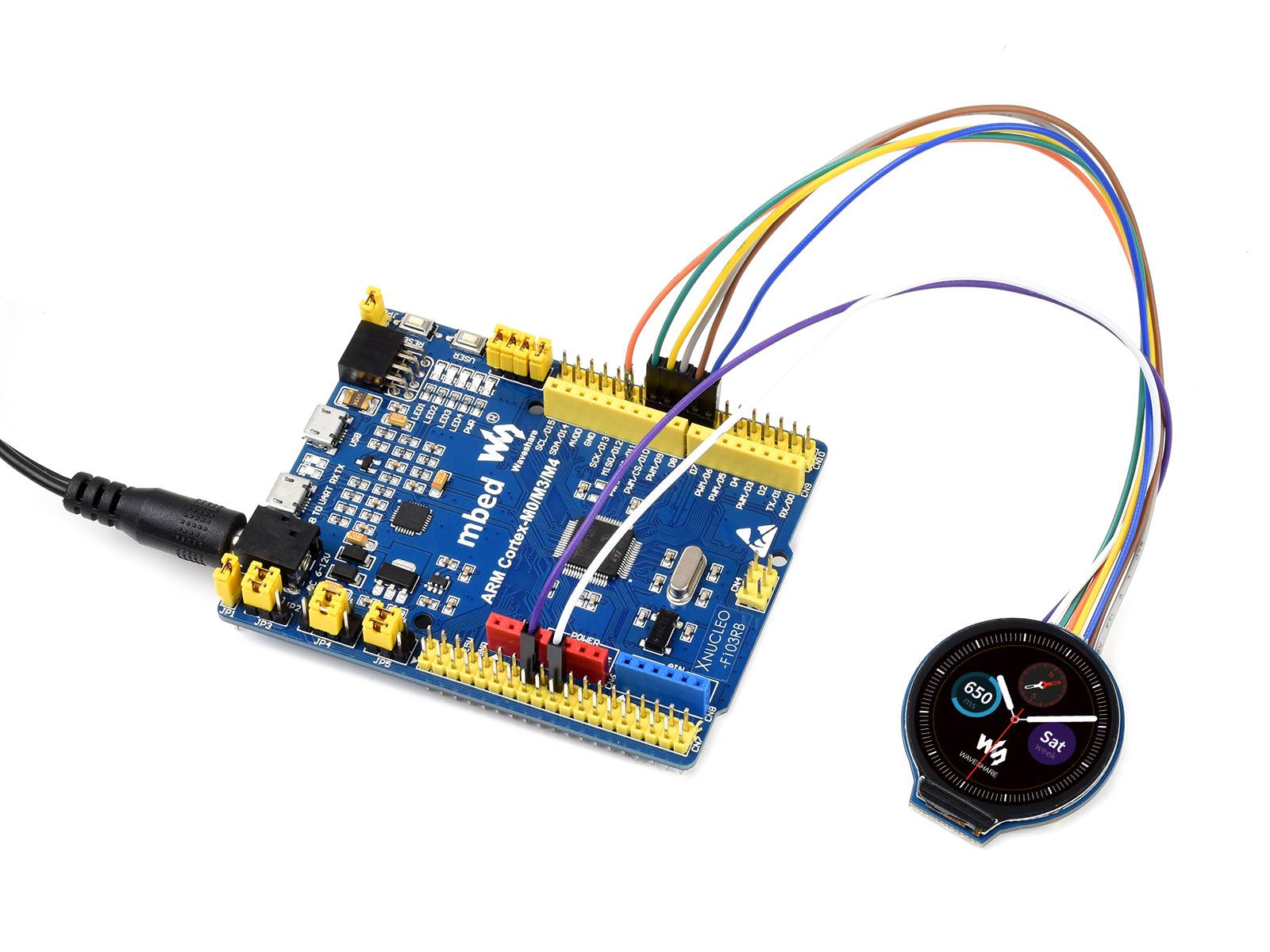 WaveShare 1.28inch Round LCD Display Module 240x240, 65K RGB for Arduino/Raspberry Pi