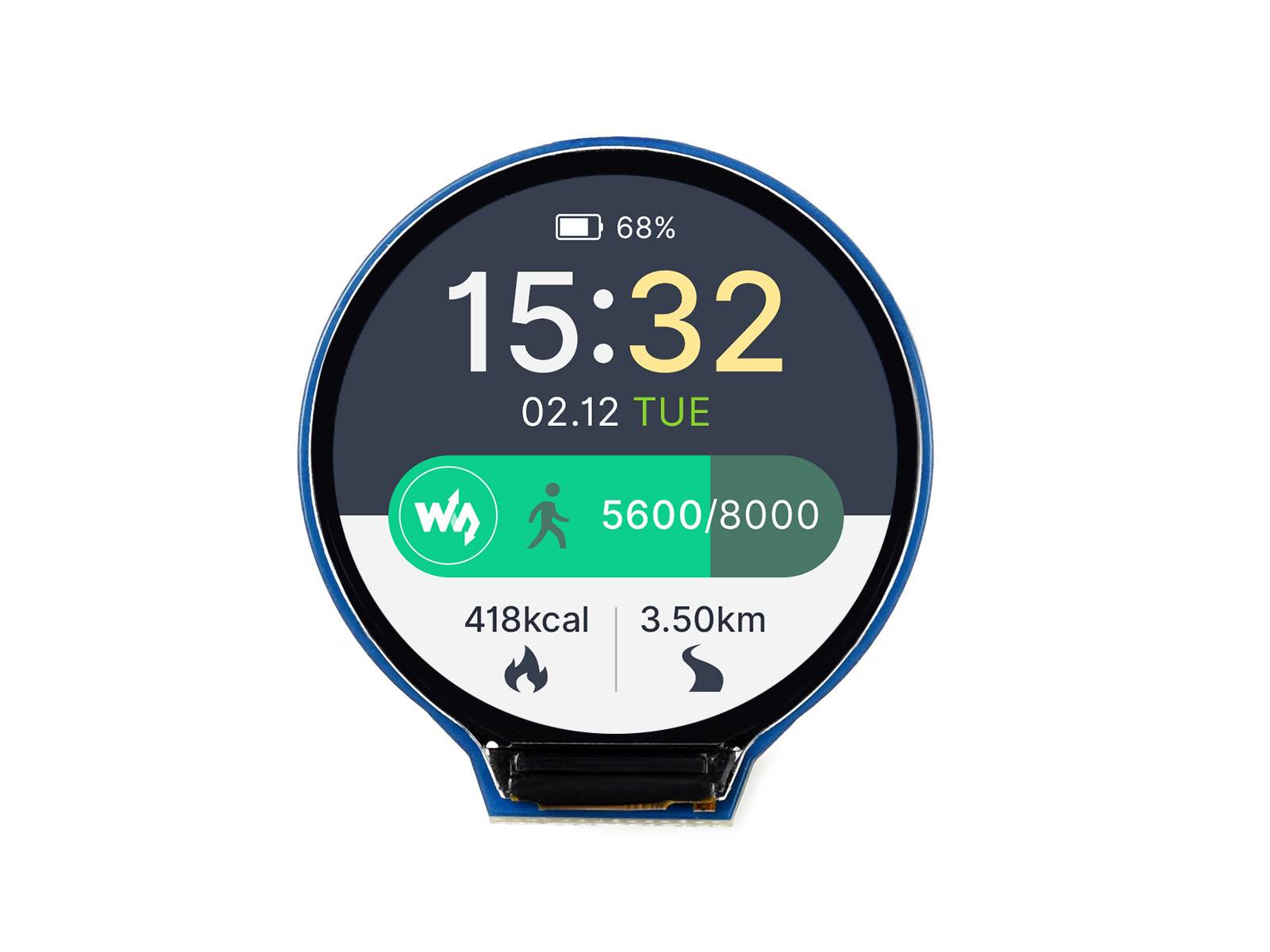 WaveShare 1.28inch Round LCD Display Module 240x240, 65K RGB for Arduino/Raspberry Pi