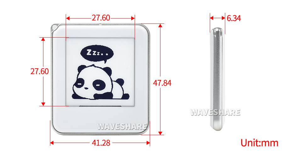 WaveShare 1.54inch NFC-Powered e-Paper, No Battery, Wireless Powering & Data Transfer