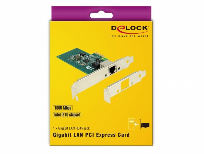 Delock PCI Express Card > 1 x Gigabit LAN - Netzwerkadapter