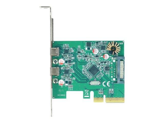 Delock PCI Express x4 Card to 2 x external SuperSpeed USB 10 Gbps (USB 3.1 Gen 2)