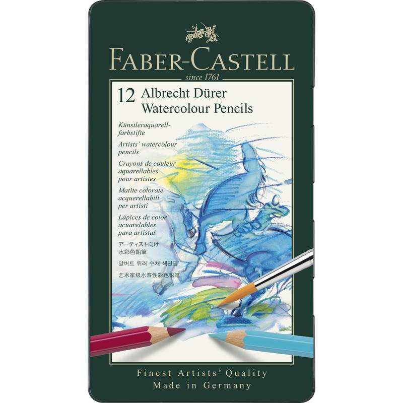 FABER-CASTELL Aquarellstifte ALBRECHT DÜRER, 12er Metalletui