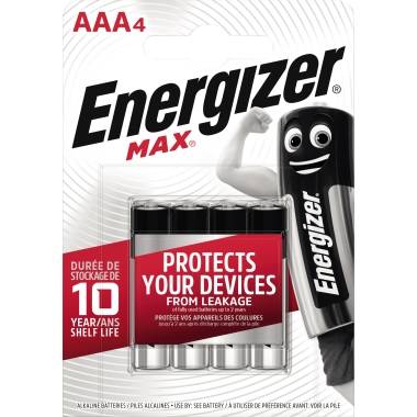 Energizer Batterie Max Alkaline AAA/Micro/LR03 4 St./Pack.