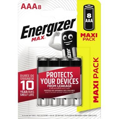 Energizer Batterie Max Alkaline AAA/Micro/LR03 8 St./Pack.