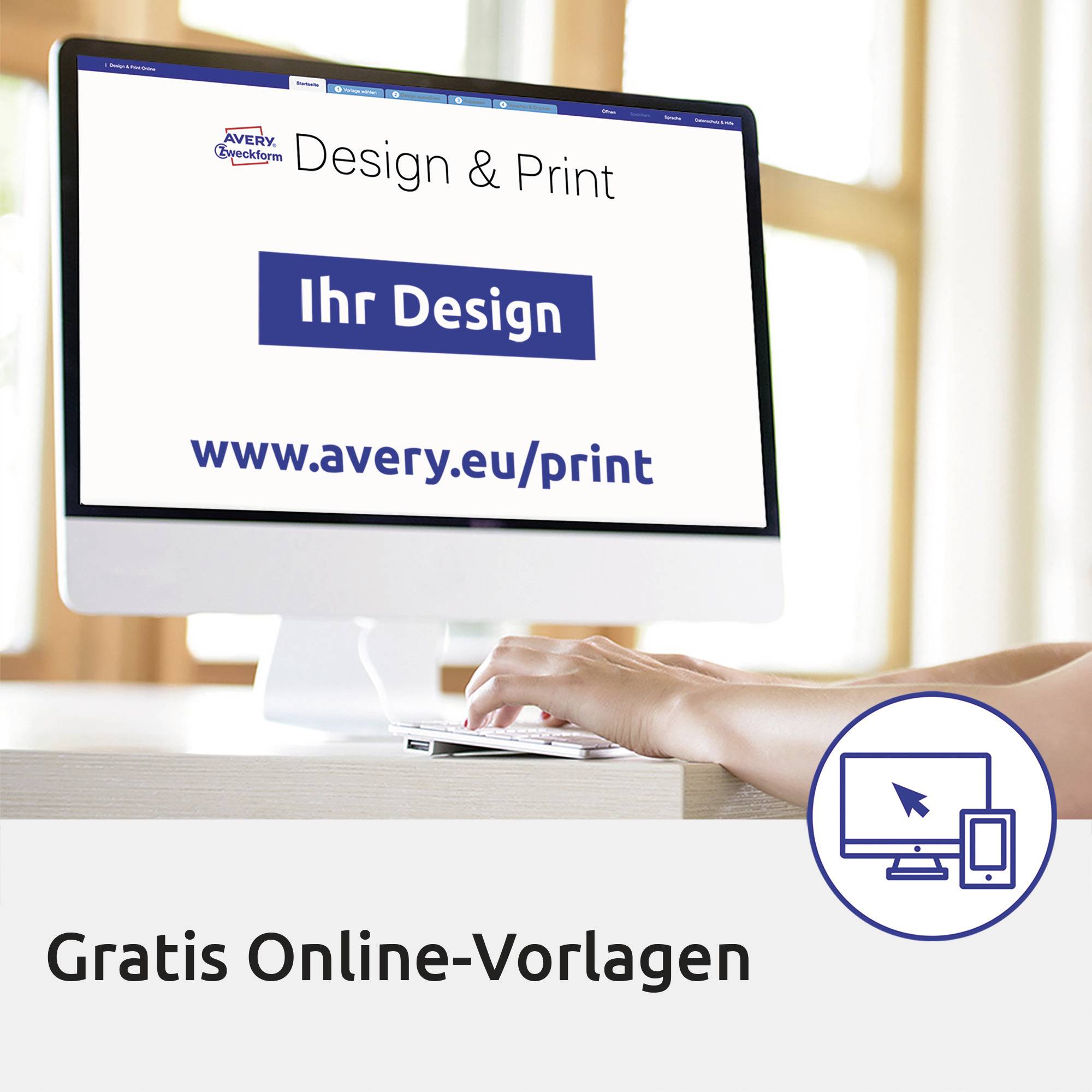 Avery Zweckform L7160-100 Adress-Etiketten, A4 mit ultragrip, 63,5 x 38,1 mm, 100 Bogen/2.100 Etiketten, weiß