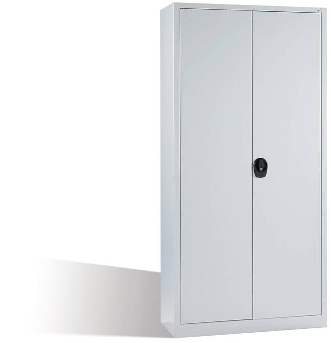 Flügeltürenschrank H1950xB935xT400mm lichtgrau/lichtgrau 4 BD C+P