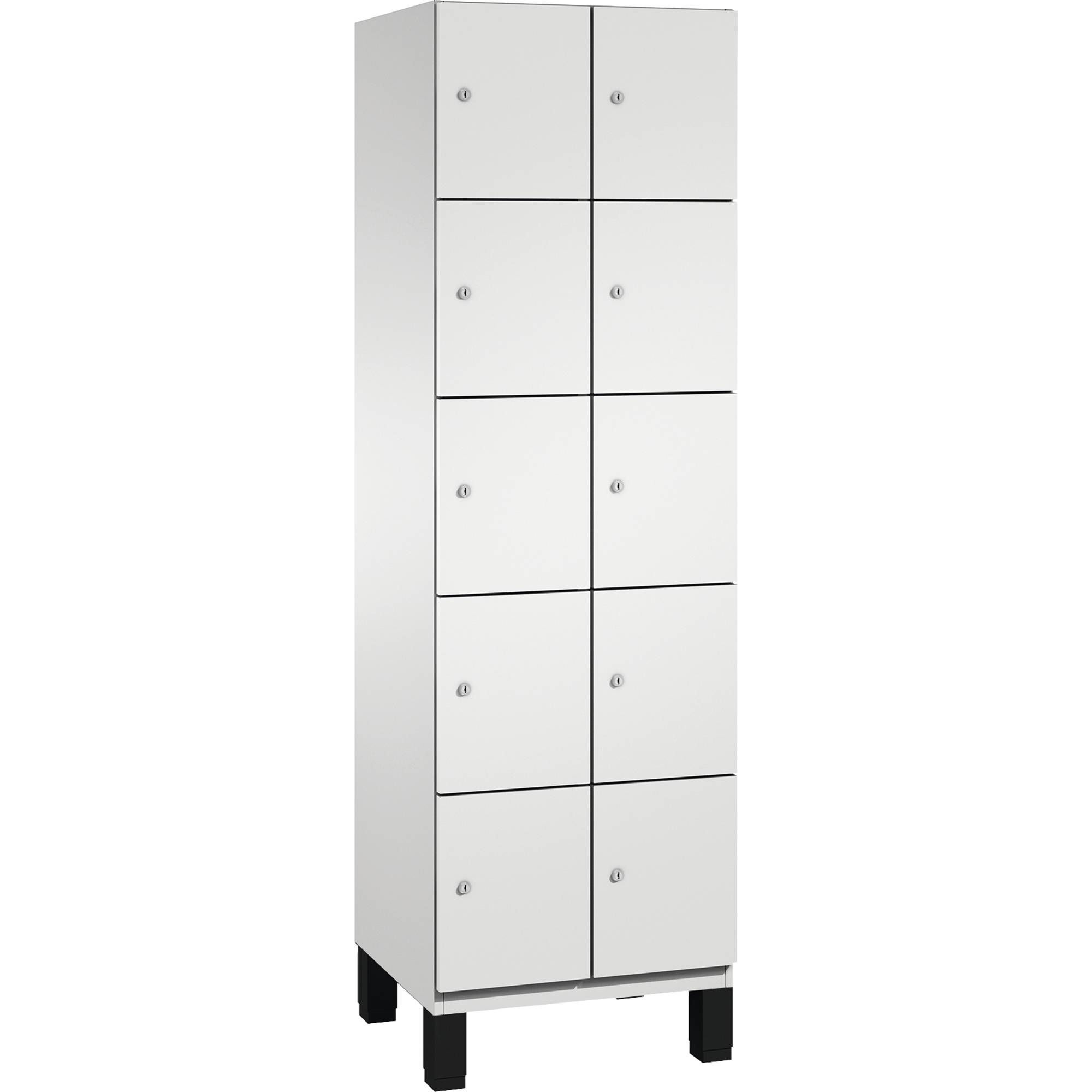C+P Fächerschrank 4510420S10018 Füße 10Fächer B600mm lgr/lgr