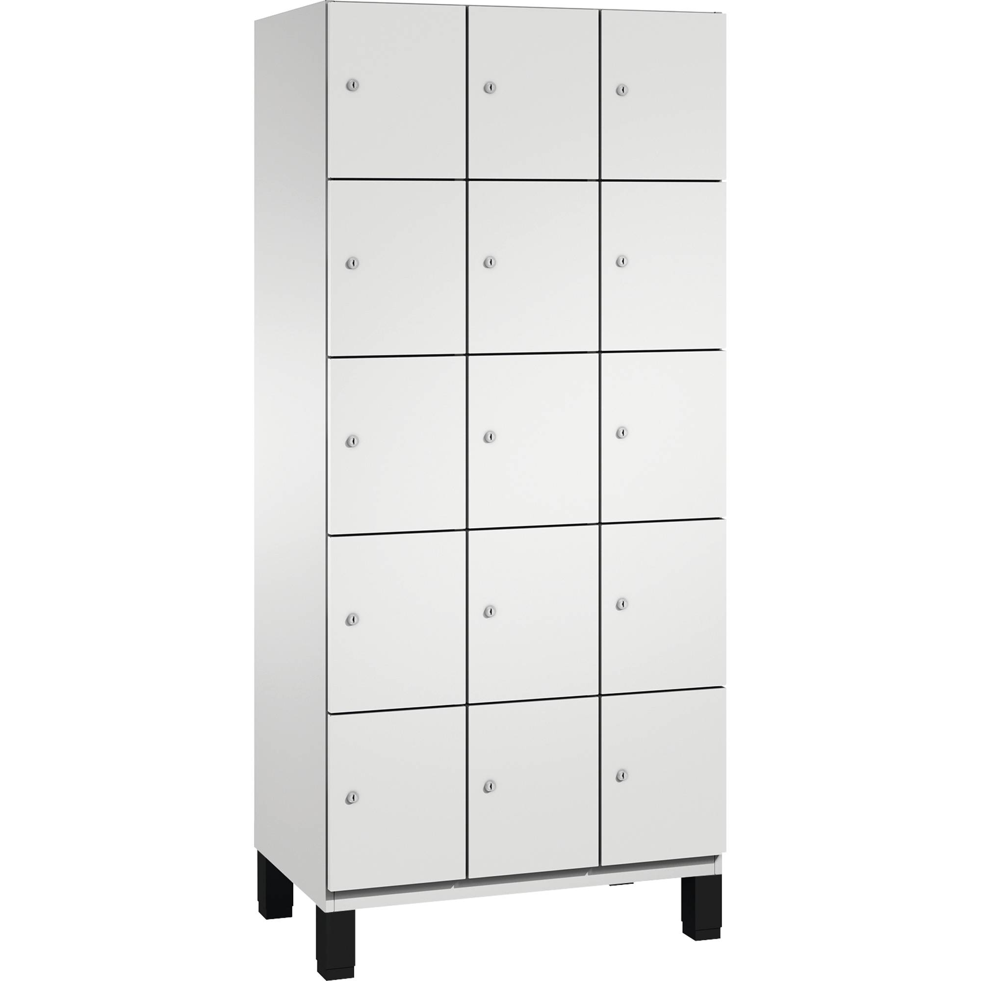 C+P Fächerschrank 4510430S10018 Füße 15Fächer B900mm lgr/lgr