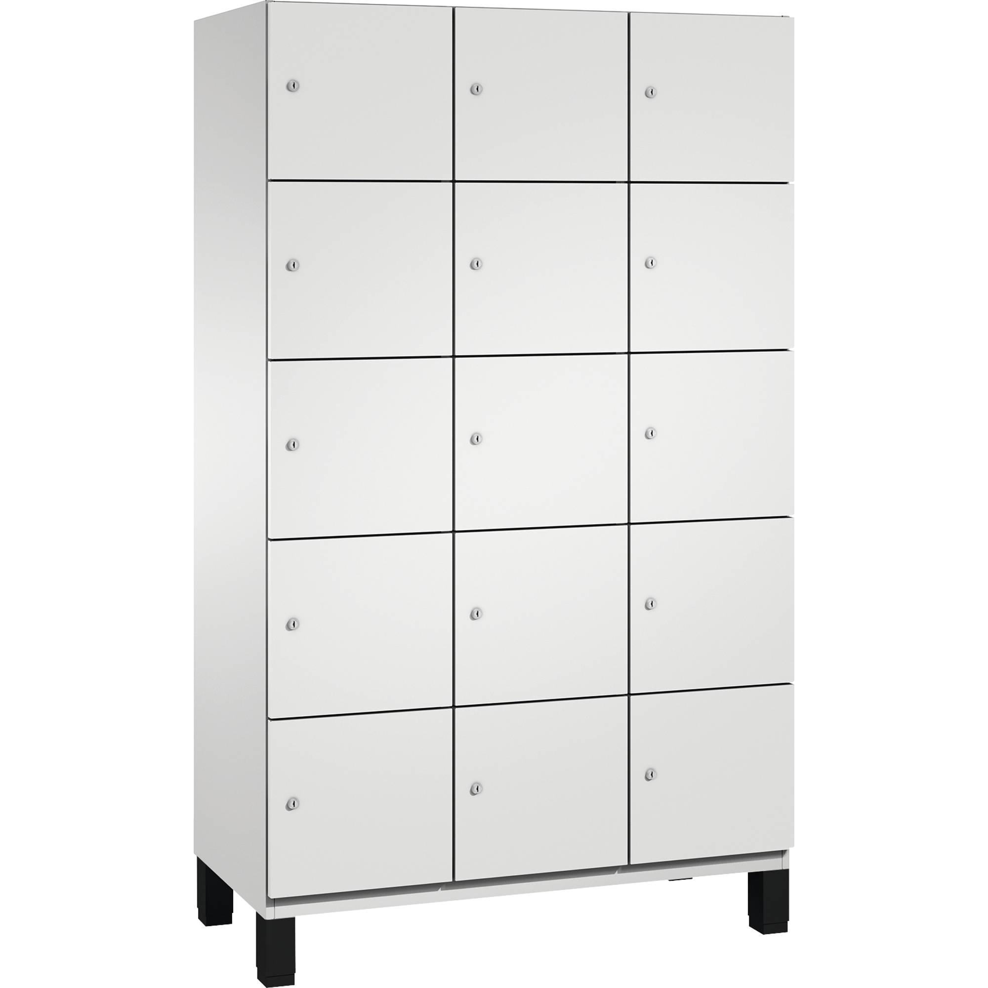 C+P Fächerschrank 4510432S10016 Füße 15Fächer B1200mm lgr/lgr
