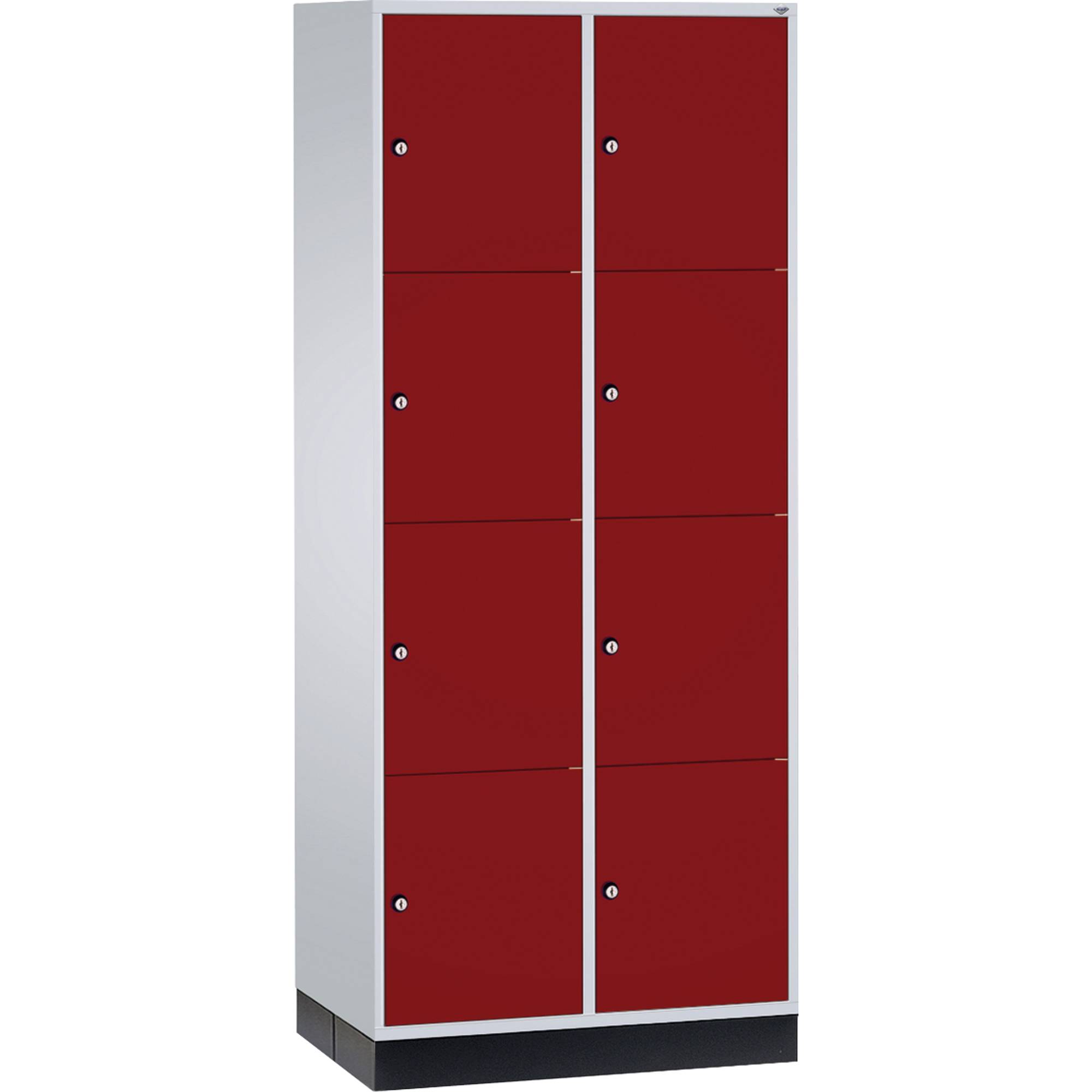 C+P Schließf.schrank 8470203S10052 8Fächer 1950x820x600mm lgr/rrt