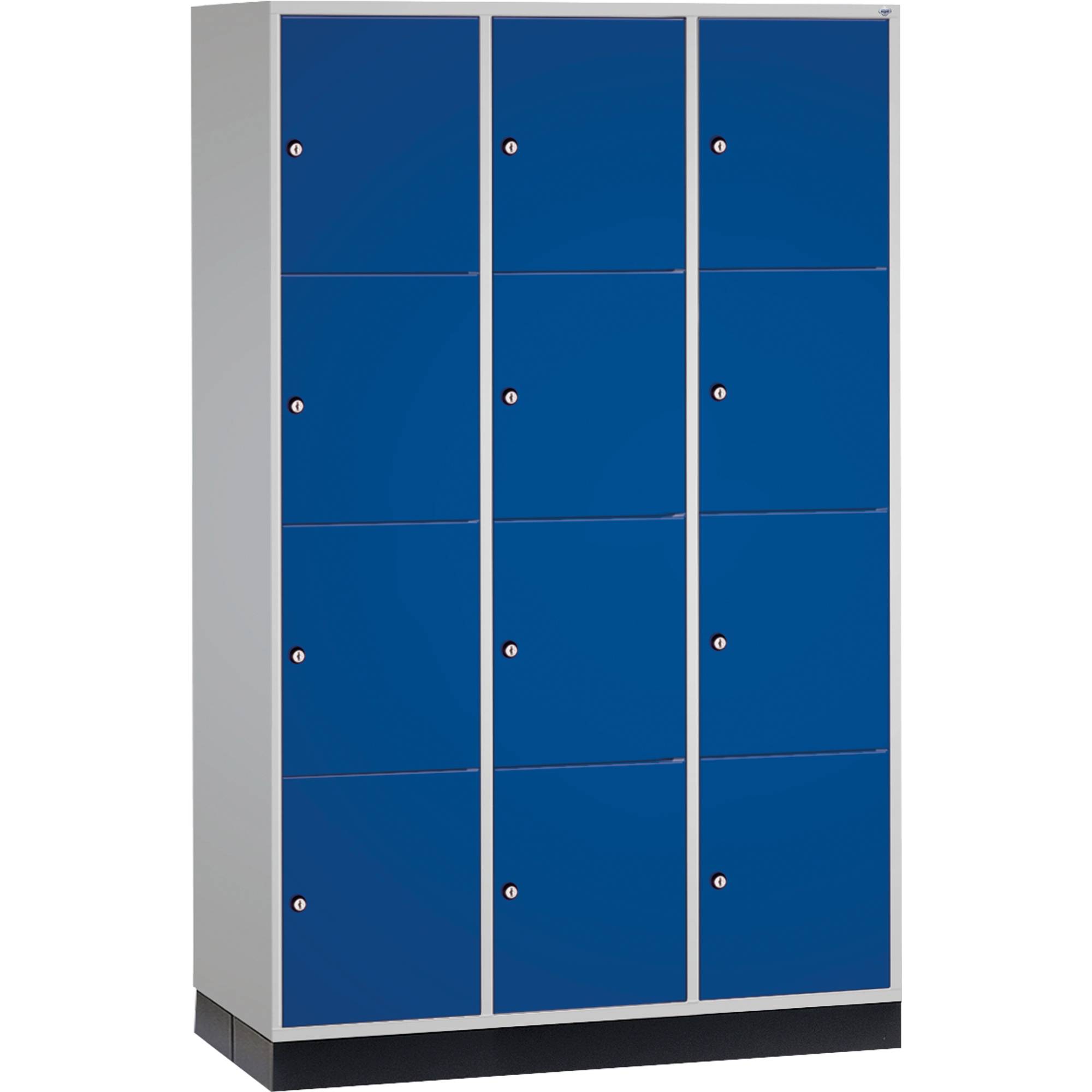C+P Schließf.schrank 8470303S10055 12Fächer 1950x1220x600mm lgr/ebl
