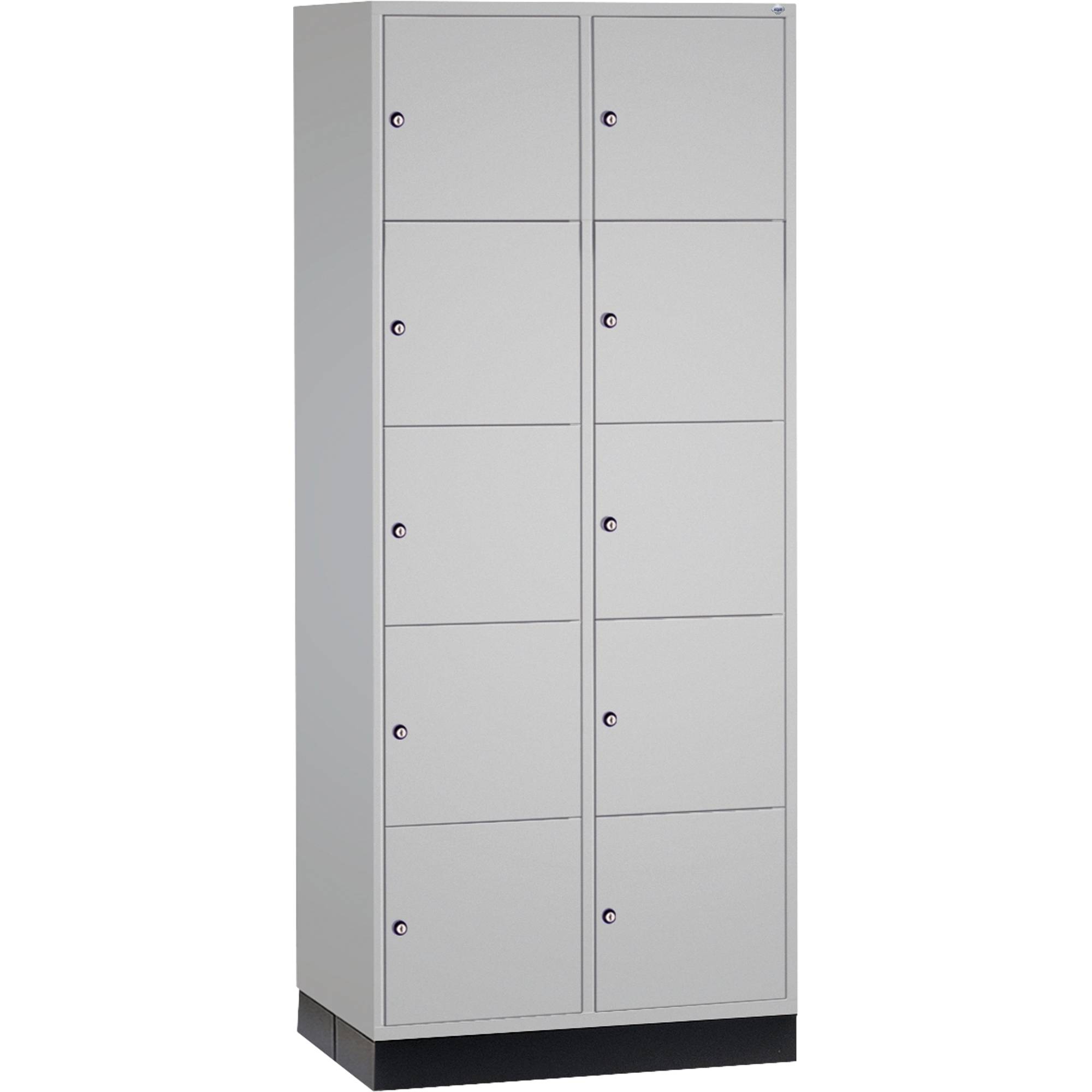 C+P Schließf.schrank 8570203S10008 10Fächer 1950x820x600mm lgr/lgr