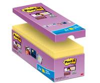 3M - Post-it Super Sticky 654-P16SSCY-EU - Notizen - 76 x 76 mm - 1440 Blatt (16 x 90)