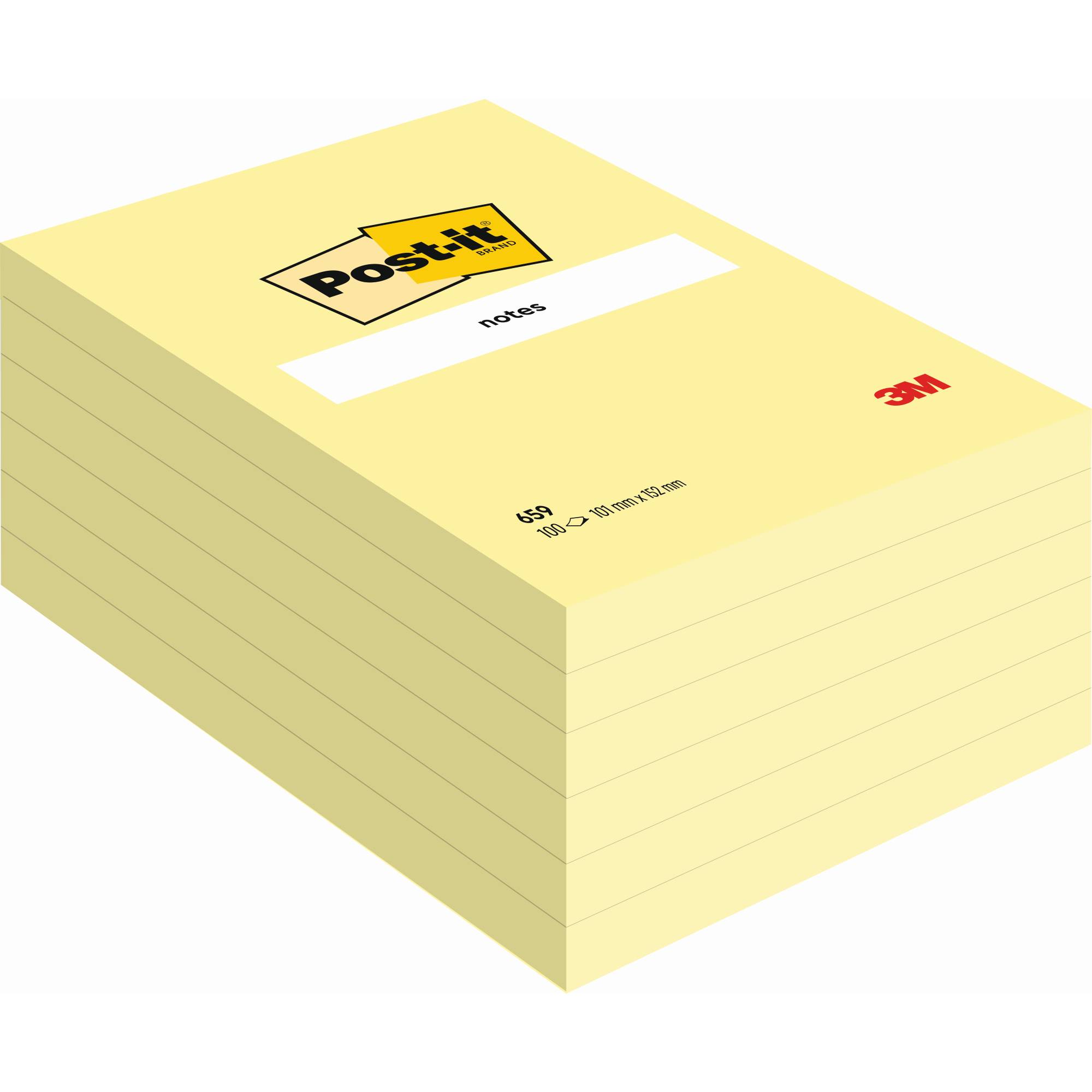 Post-it Haftnotiz Notes 659 102x152mm 100Bl ge