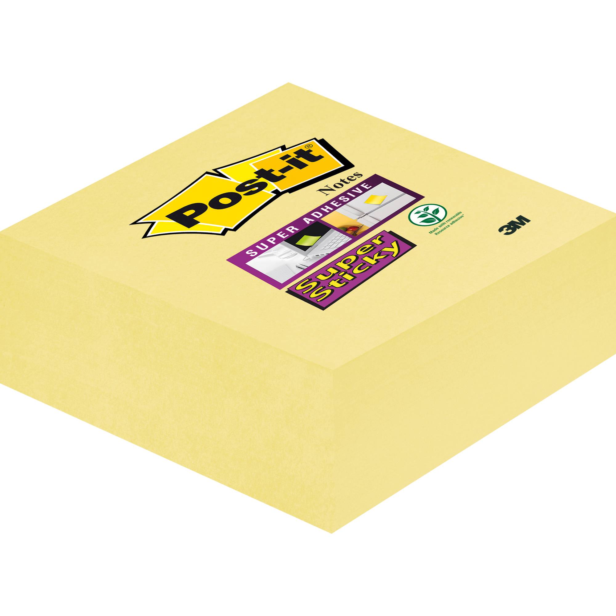 Post-it Haftnotiz Super Sticky 2028-SCY 76x76mm 270Blatt gelb