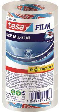 tesa Klebefilm 57726-00000-01 15mmx33m kristallklar 6 St./Pack.