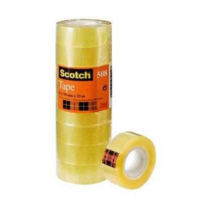 Scotch Klebefilm 508, transparent, 19 mm x 33 m