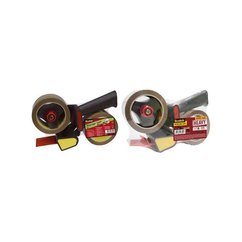 Scotch Handabroller 309R2D für Verpackungsklebeband, schwarz