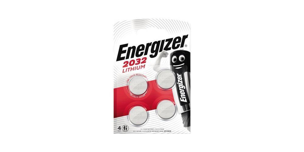 Energizer ® Knopfzelle Lithium CR2032 3V 4 St./Pack.