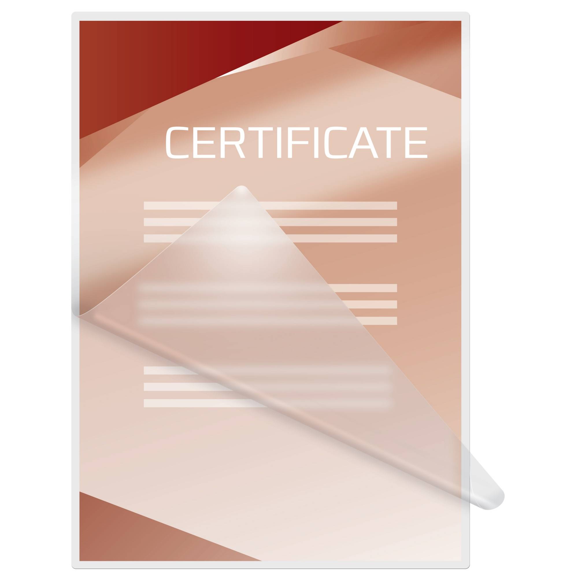 GBC Folientasche PeelnStickPouch 41666E DIN A4 100mic 100 St./Pack.