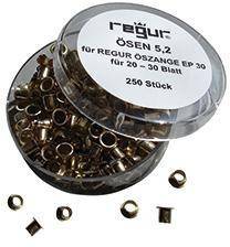 REGUR® Ösen Länge 5,2mm messing PA=250St