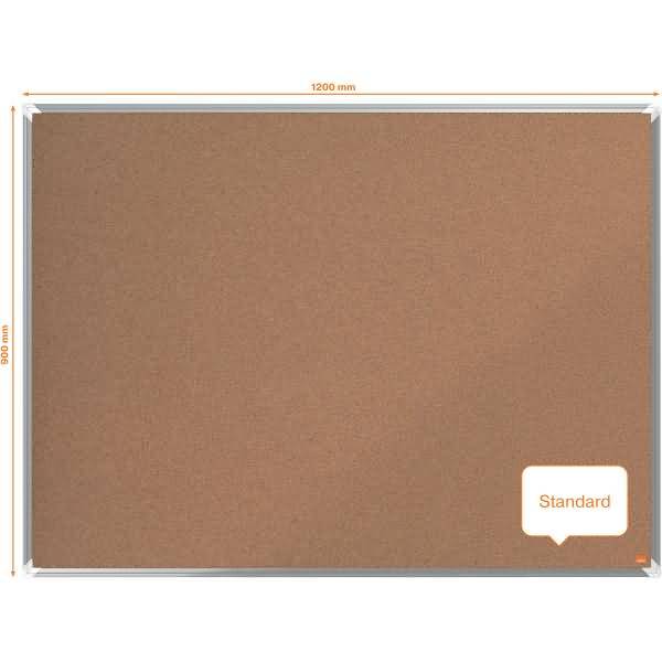 Kork-Notiztafel Premium Plus Aluminiumrahmen 1200x900mm kork