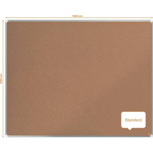 Kork-Notiztafel Premium Plus Aluminiumrahmen 1500x1200mm kork