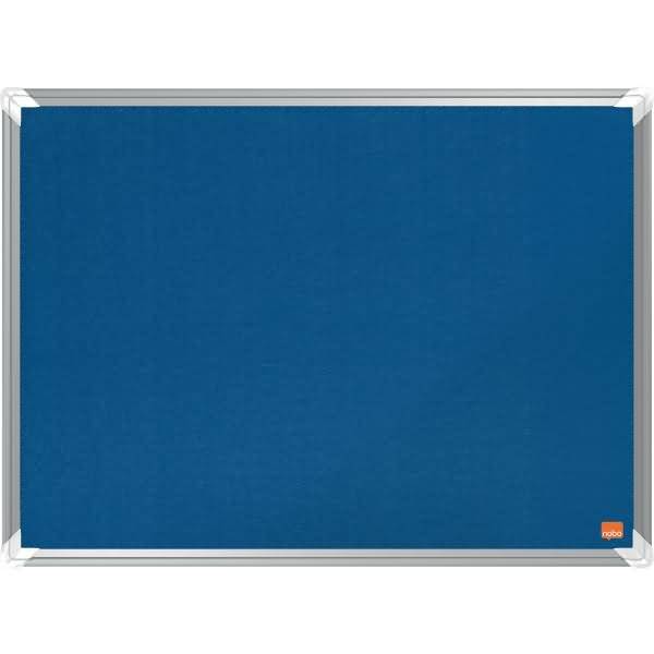 Filz-Notiztafel Premium Plus Aluminiumrahmen 600x450mm blau