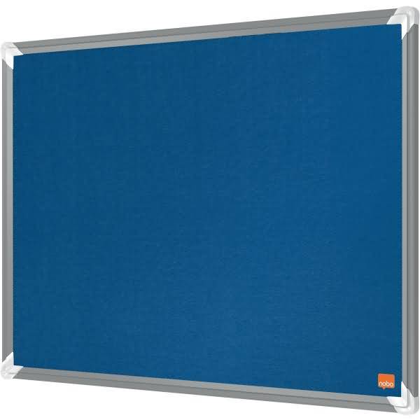 Filz-Notiztafel Premium Plus Aluminiumrahmen 600x450mm blau
