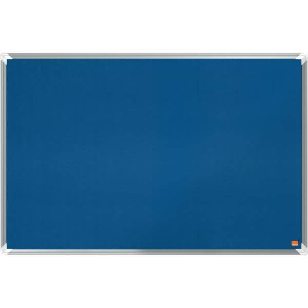 Filz-Notiztafel Premium Plus Aluminiumrahmen 900x600mm blau