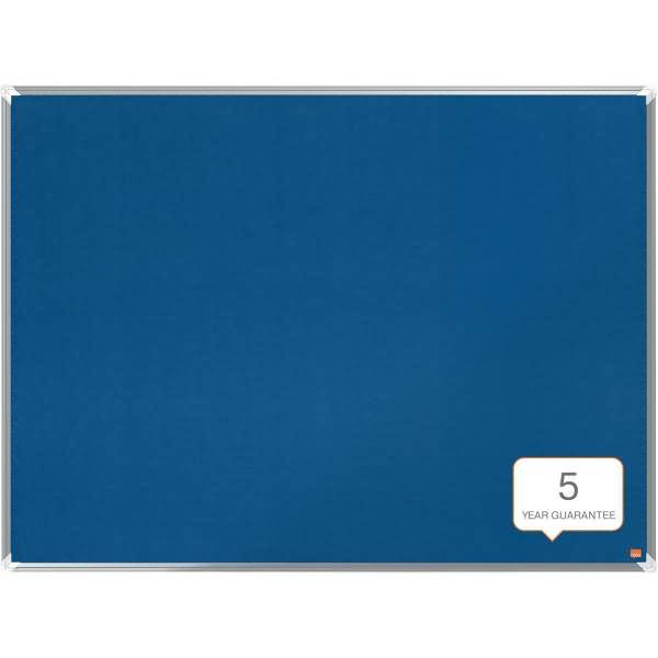 Filz-Notiztafel Premium Plus Aluminiumrahmen 1200x900mm blau