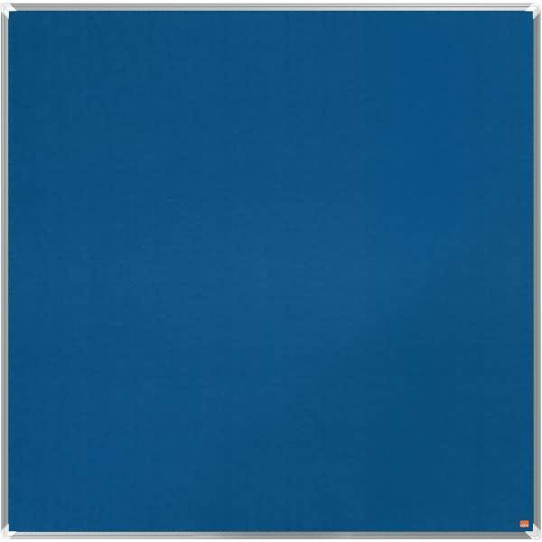 Filz-Notiztafel Premium Plus Aluminiumrahmen 1200x1200mm blau