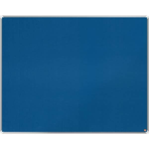 Filz-Notiztafel Premium Plus Aluminiumrahmen 1500x1200mm blau