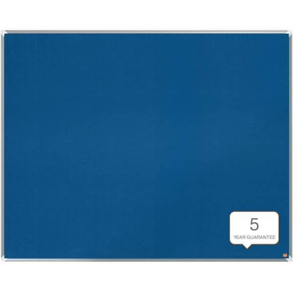 Filz-Notiztafel Premium Plus Aluminiumrahmen 1500x1200mm blau