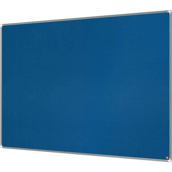 Filz-Notiztafel Premium Plus Aluminiumrahmen 1800x1200mm blau