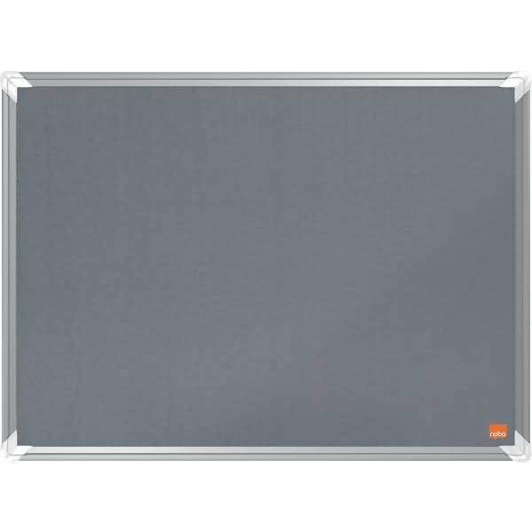Filz-Notiztafel Premium Plus Aluminiumrahmen 600x450mm grau