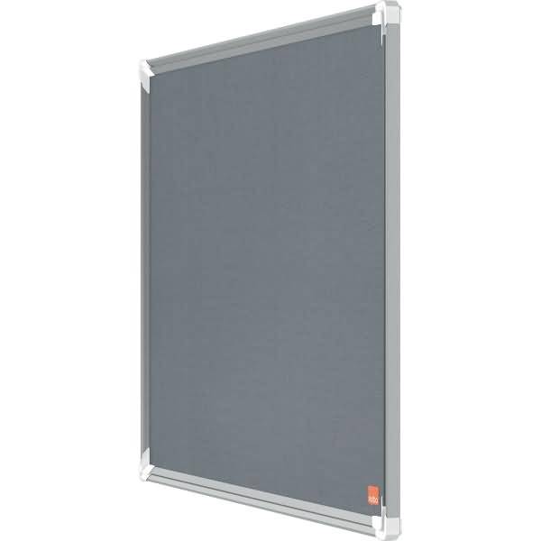 Filz-Notiztafel Premium Plus Aluminiumrahmen 600x450mm grau