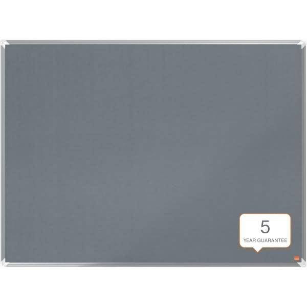 Filz-Notiztafel Premium Plus Aluminiumrahmen 1200x900mm grau